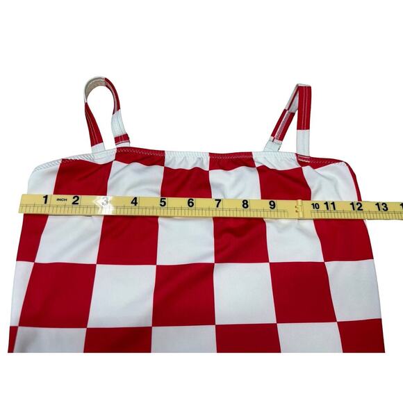 Solid & Striped x RE/DONE Malibu One Piece Swimsuit Red White Retro High Cut XS - Picture 9 of 12